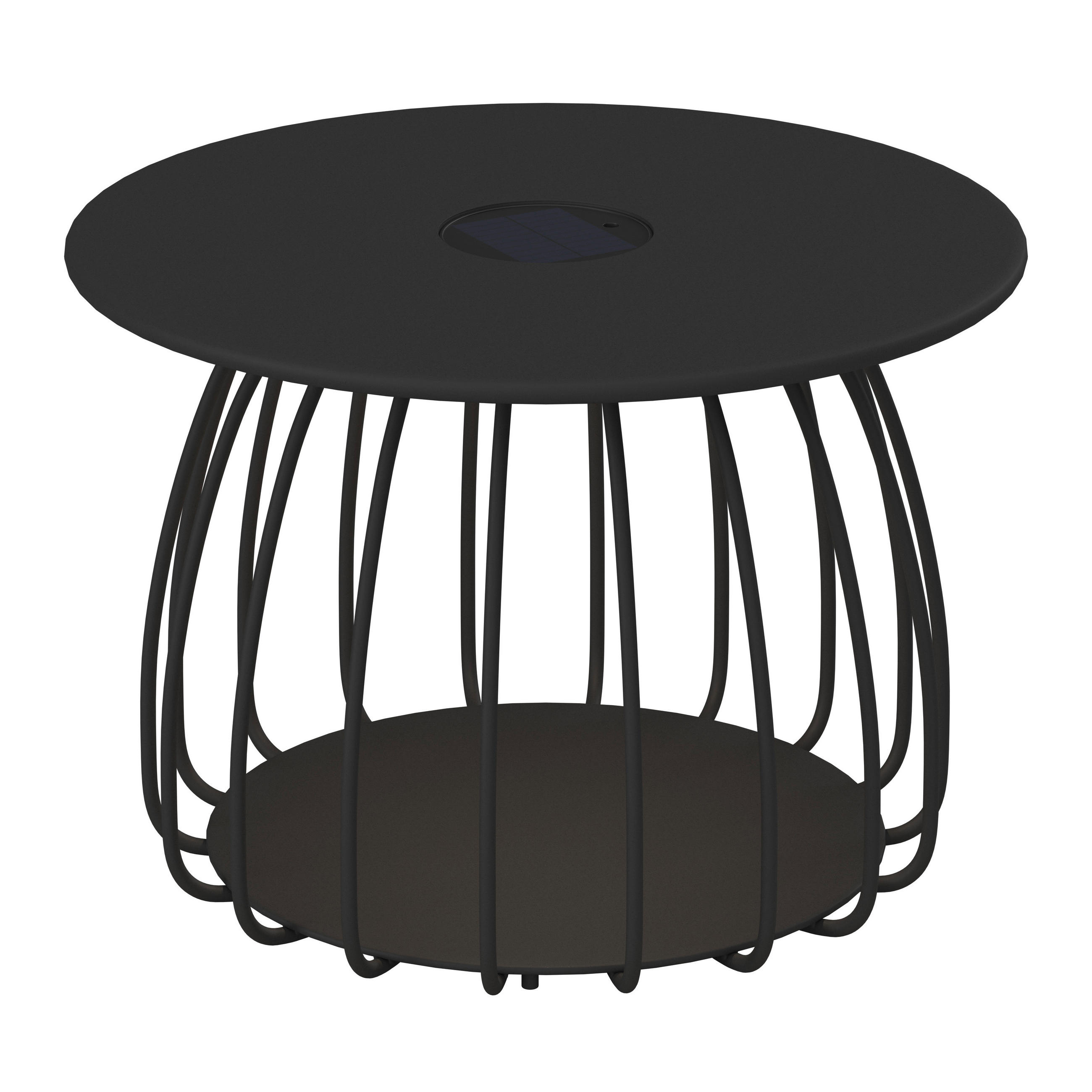 LOUNGETISCH 60/60/39 cm Metall  - Schwarz, Design, Metall (60/60/39cm) - Ambia Garden