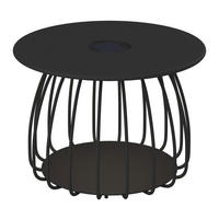 LOUNGETISCH 60/60/39 cm Metall  - Schwarz, Design, Metall (60/60/39cm) - Ambia Garden
