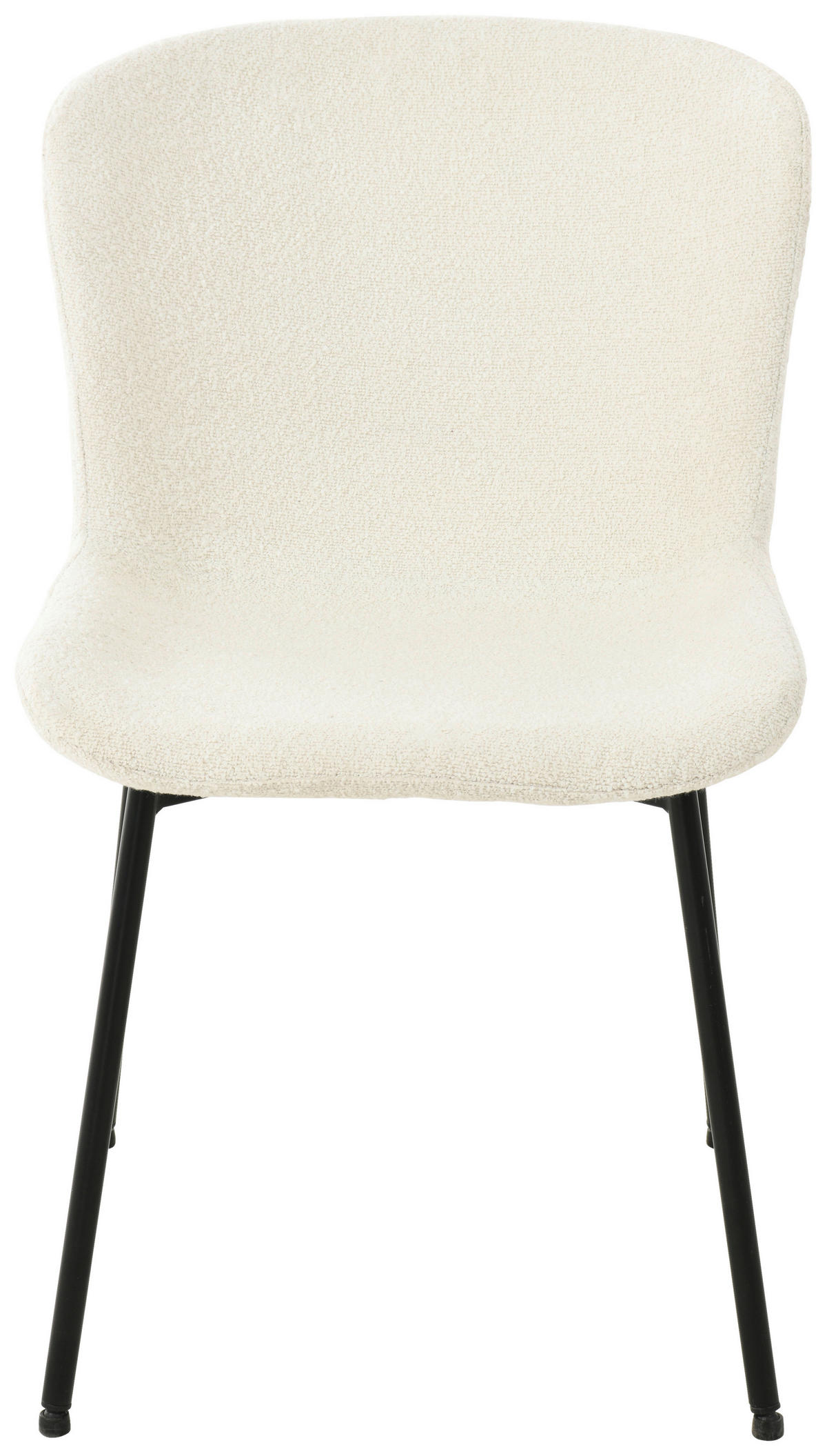 SCAUN in metal, textil, lemn alb  - alb/negru, Modern, metal/lemn (50/79/59cm) - MID.YOU