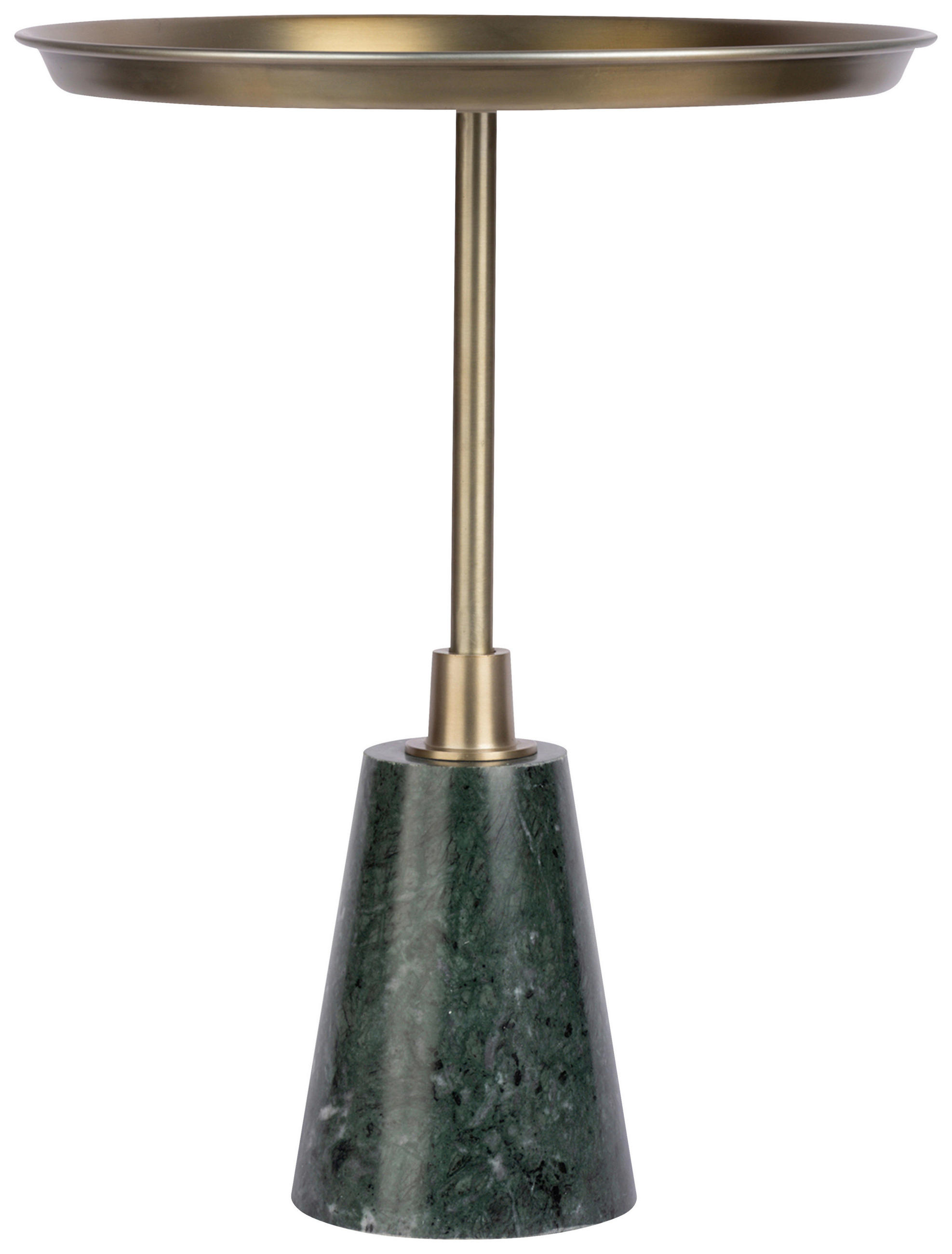 BEISTELLTISCH in Metall 38/38/51 cm  - Goldfarben/Schwarz, Design, Stein/Metall (38/38/51cm) - Kayoom