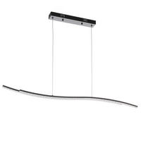 LED-HÄNGELEUCHTE 100/3/110 cm  - Klar/Graphitfarben, Design, Glas/Metall (100/3/110cm)