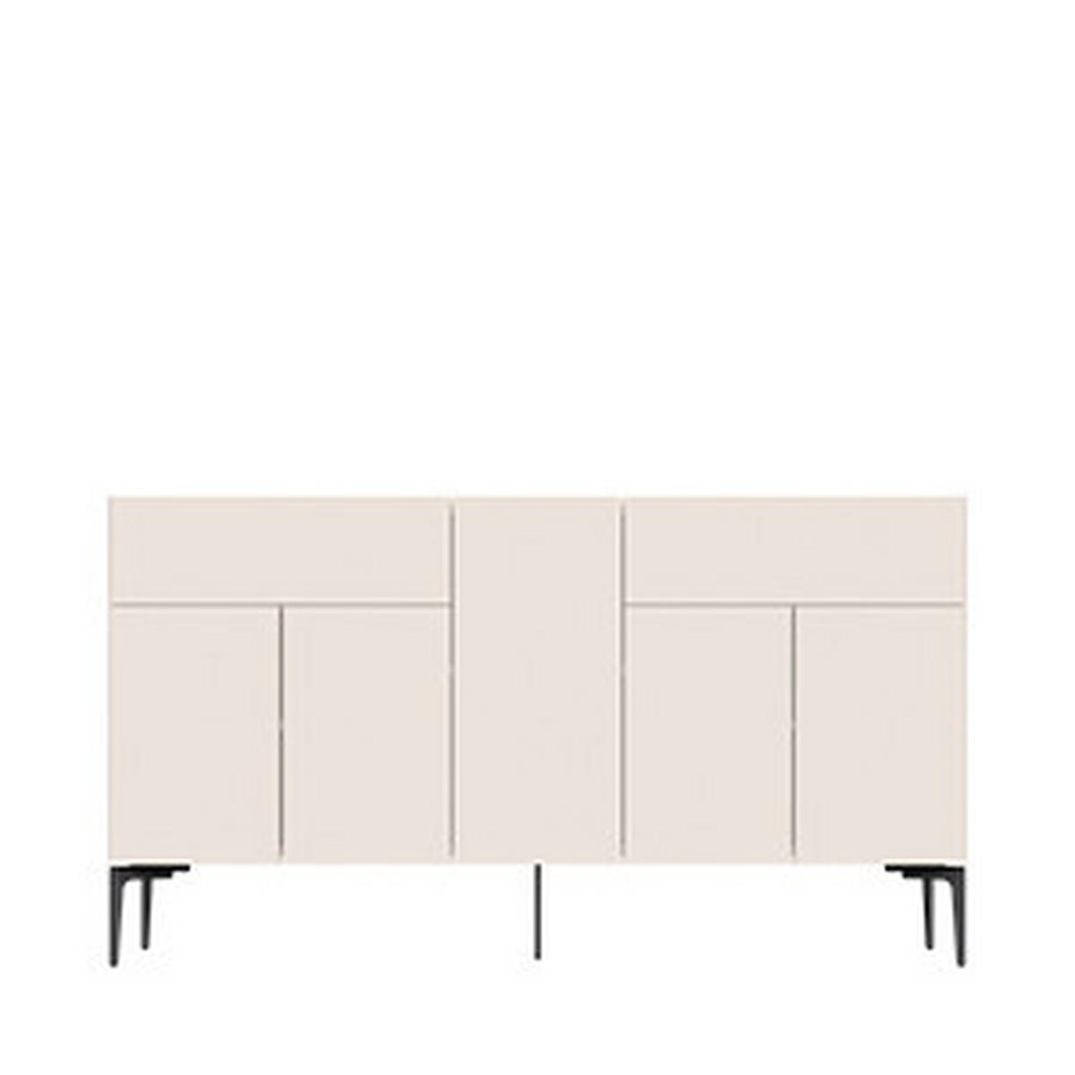 KOMODA  150/83/47 cm  kašmir  - kašmir, Dizajnerski, metal/pločasti materijal (150/83/47cm)