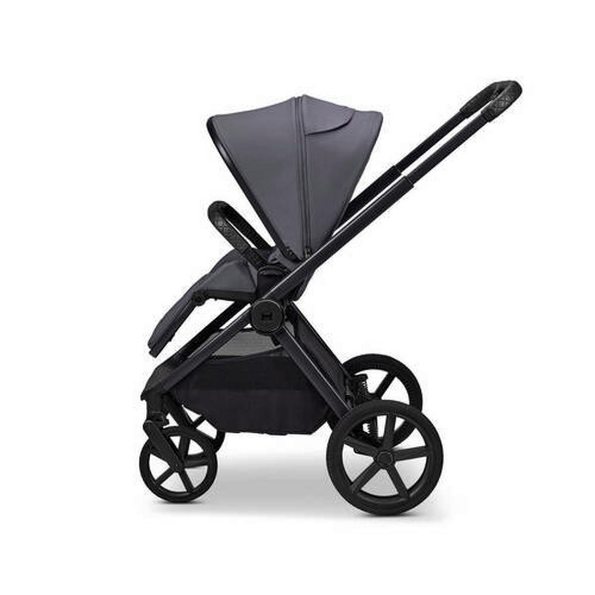KOMBIKINDERWAGEN Gio Fold ETPU  - Hellgrau/Grau, Basics, Textil/Metall (120/58/92cm) - Moon Edition