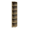 AKTENREGAL 39,5/210,4/39,5 cm  - Eichefarben/Silberfarben, KONVENTIONELL, Holzwerkstoff/Kunststoff (39,5/210,4/39,5cm) - Voleo