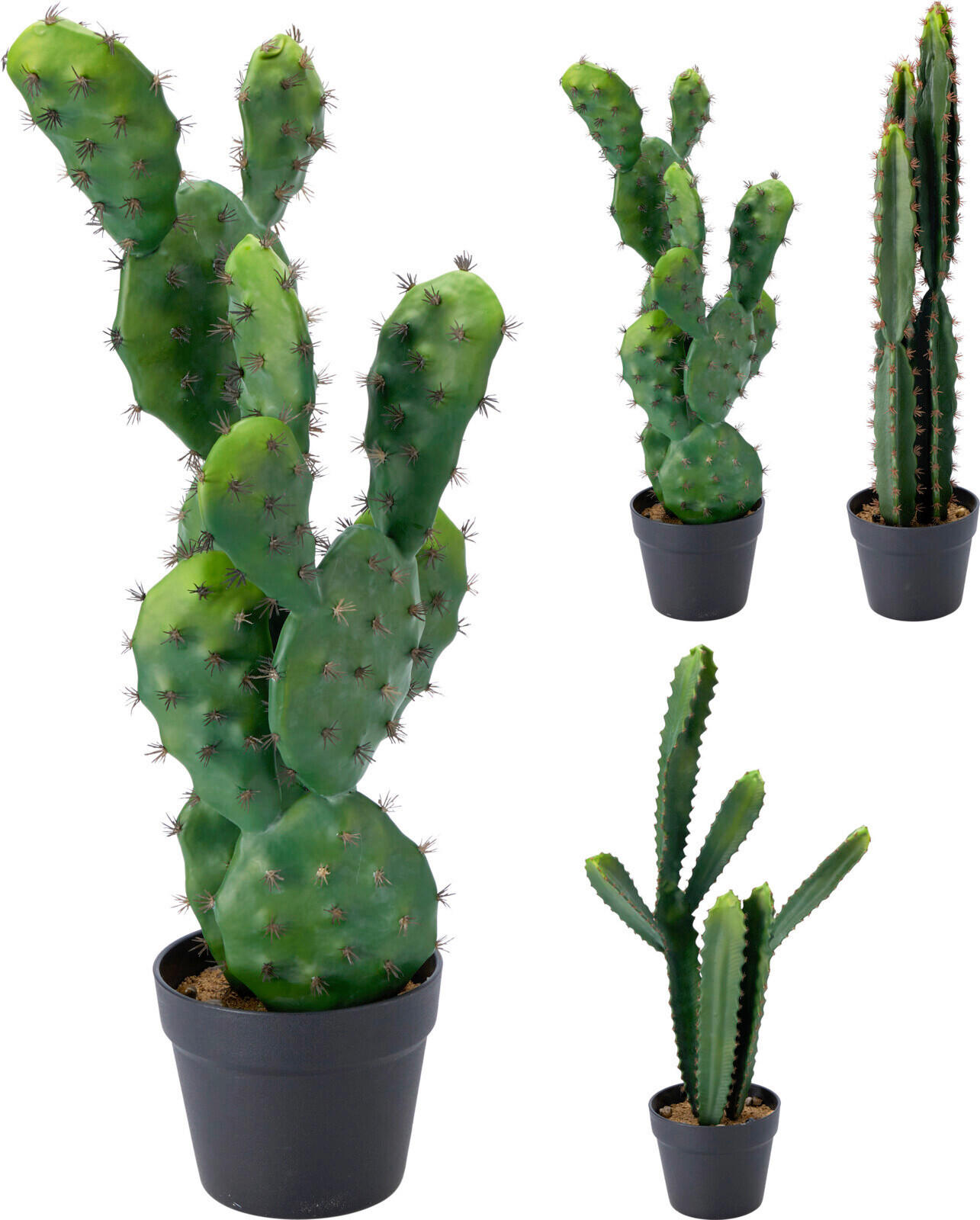 DEKORAČNÝ KAKTUS - viacfarebná, Basics, plast (31/23/68cm)