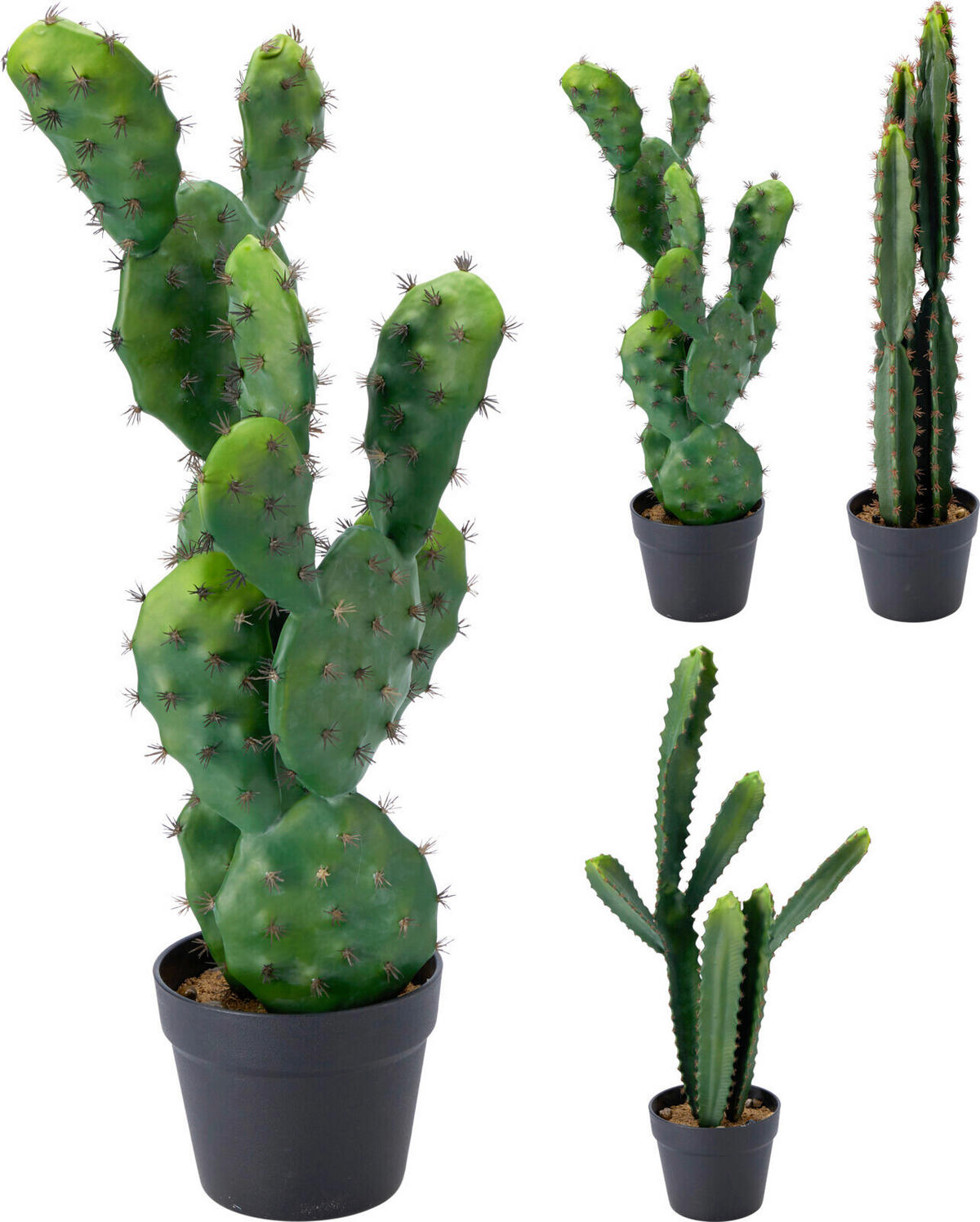 DEKORAČNÝ KAKTUS - viacfarebná, Basics, plast (31/23/68cm)