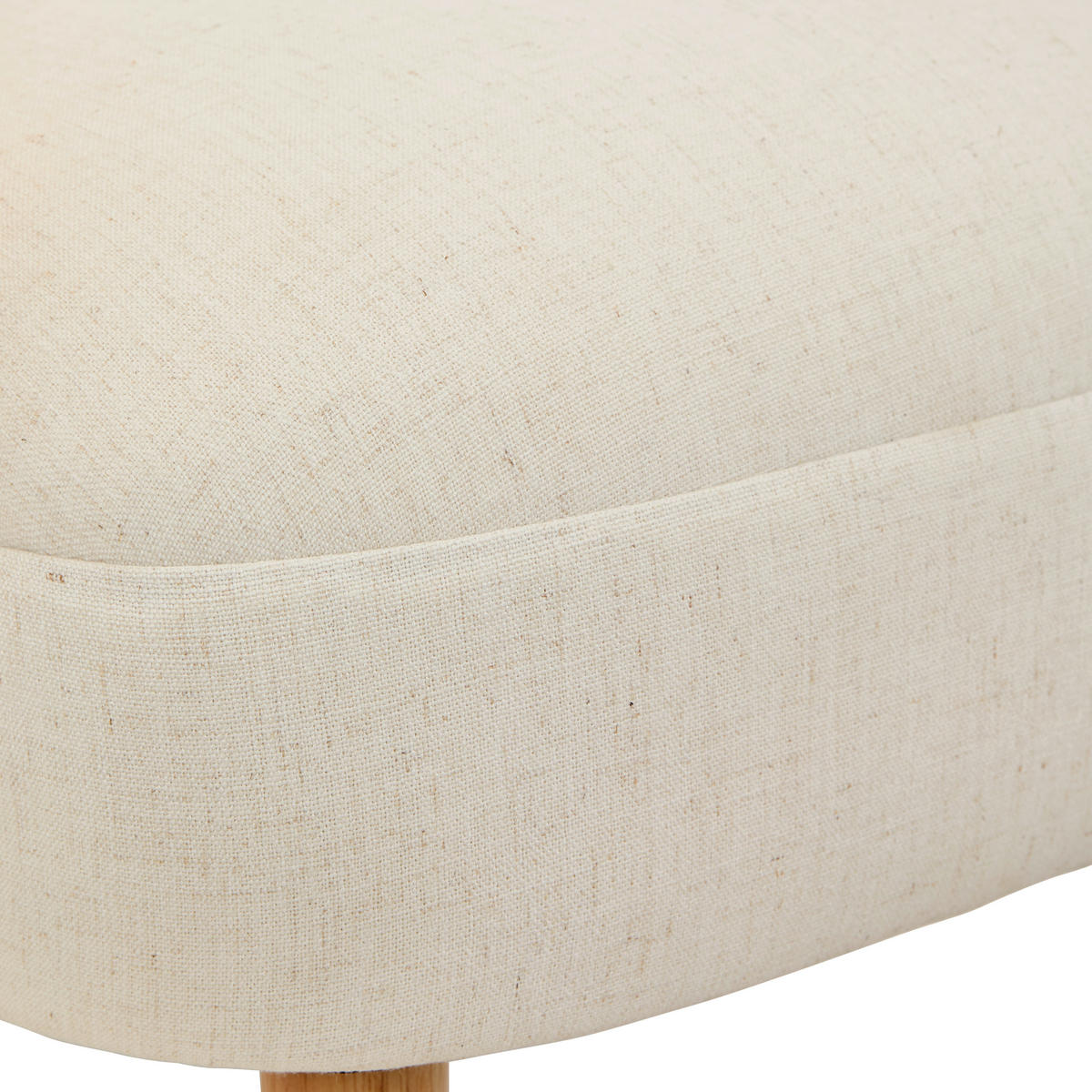 KŘESLO, textil, krémová - krémová/přírodní barvy, Trend, dřevo/textil (65/81/74cm) - MID.YOU