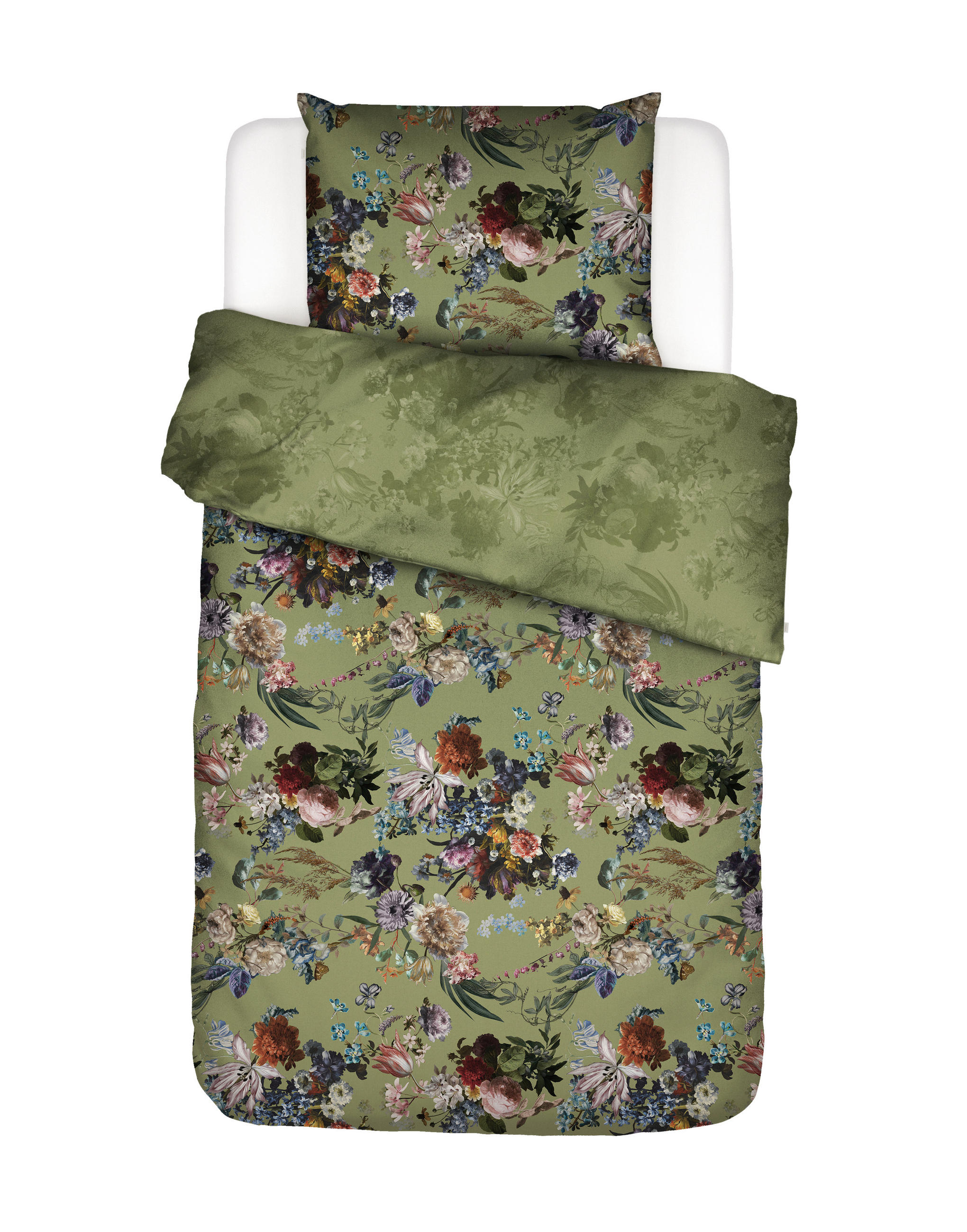 POSTELJINA ISABELLA 135/200 cm zelena  - zelena, Konvencionalno, tekstil (135/200cm) - Essenza