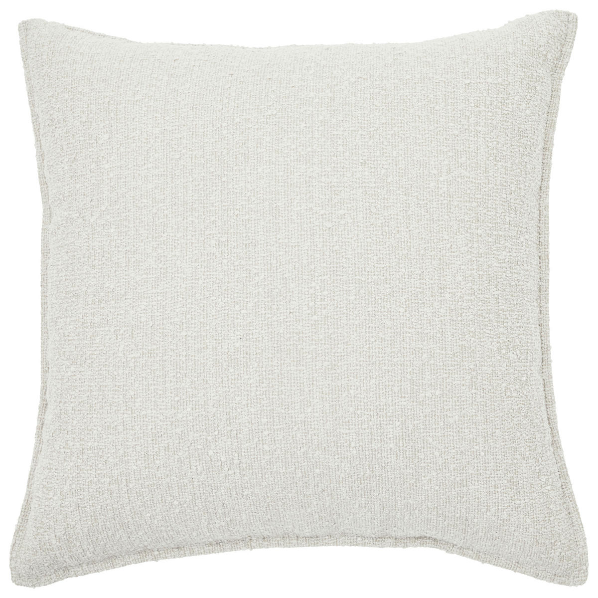 HUSSEN-3-SITZER-SOFA in Bouclé Weiss  - Weiss/Schwarz, Trend, Kunststoff/Textil (227/92/105cm) - Livetastic