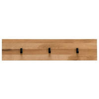 HAKENLEISTE  in Wildeiche massiv, Hartholz Eichefarben  - Eichefarben, MODERN, Holz (80/18/4cm)