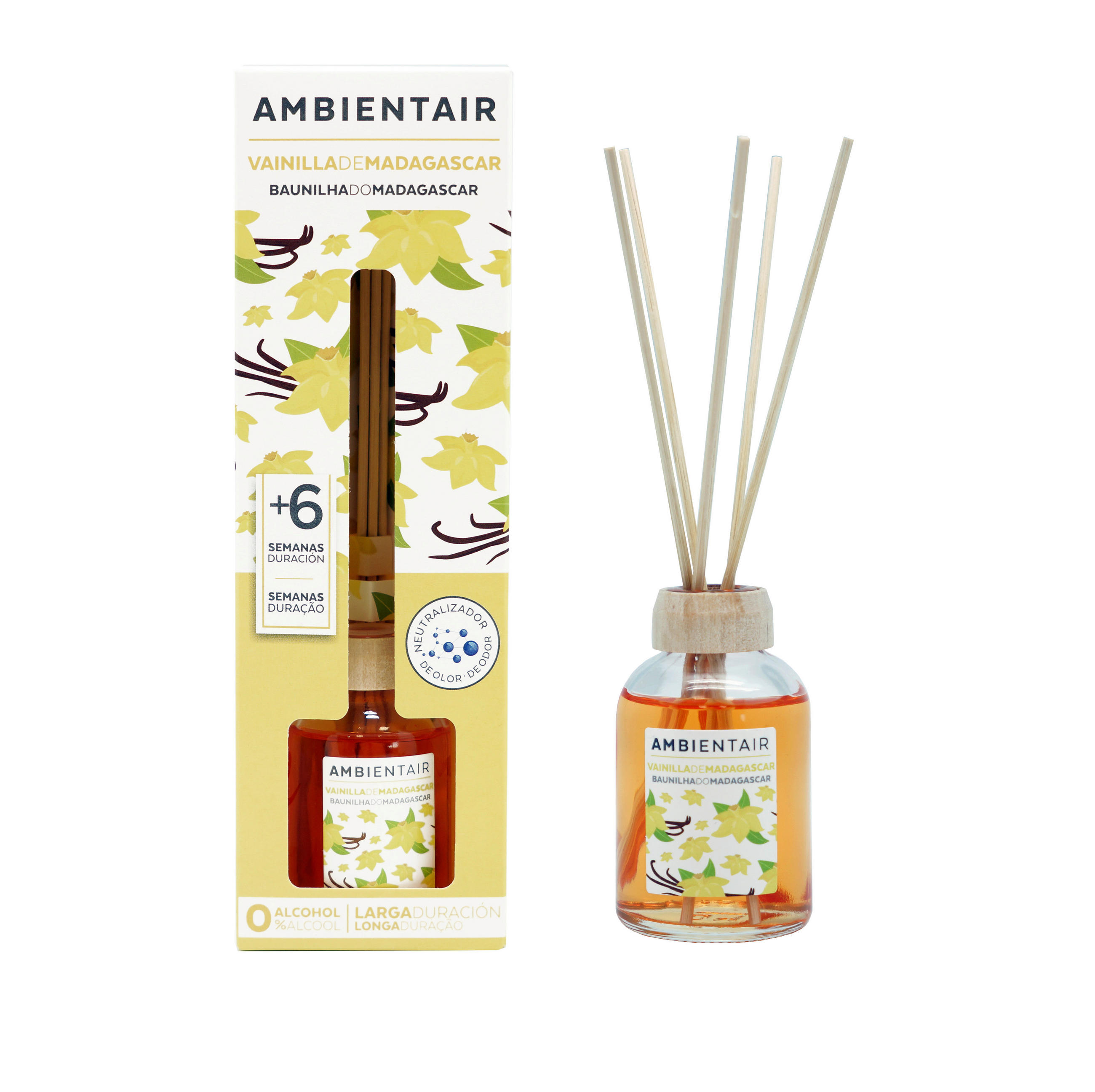Difuzor  50 ml  - narančasta, Basics, staklo/karton (50ml) - Ambientair