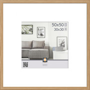 RÁM NA OBRAZY, 53/53/3 cm, barvy dubu - barvy dubu, Konvenční, umělá hmota/sklo (53/53/3cm)
