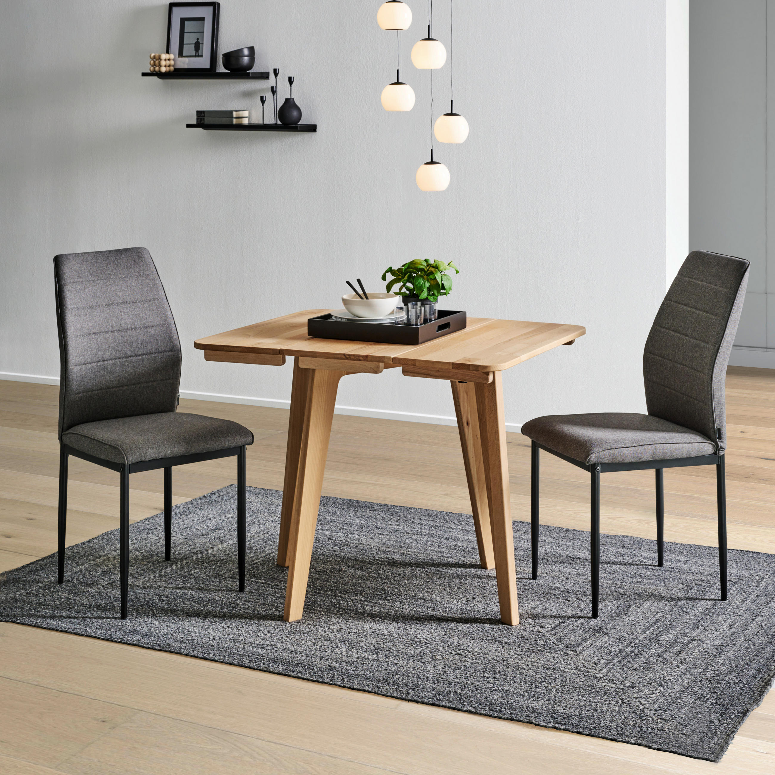 KLAPPTISCH in Holz 94/75/75 cm  - Kernbuche, Natur, Holz (94/75/75cm) - Livetastic