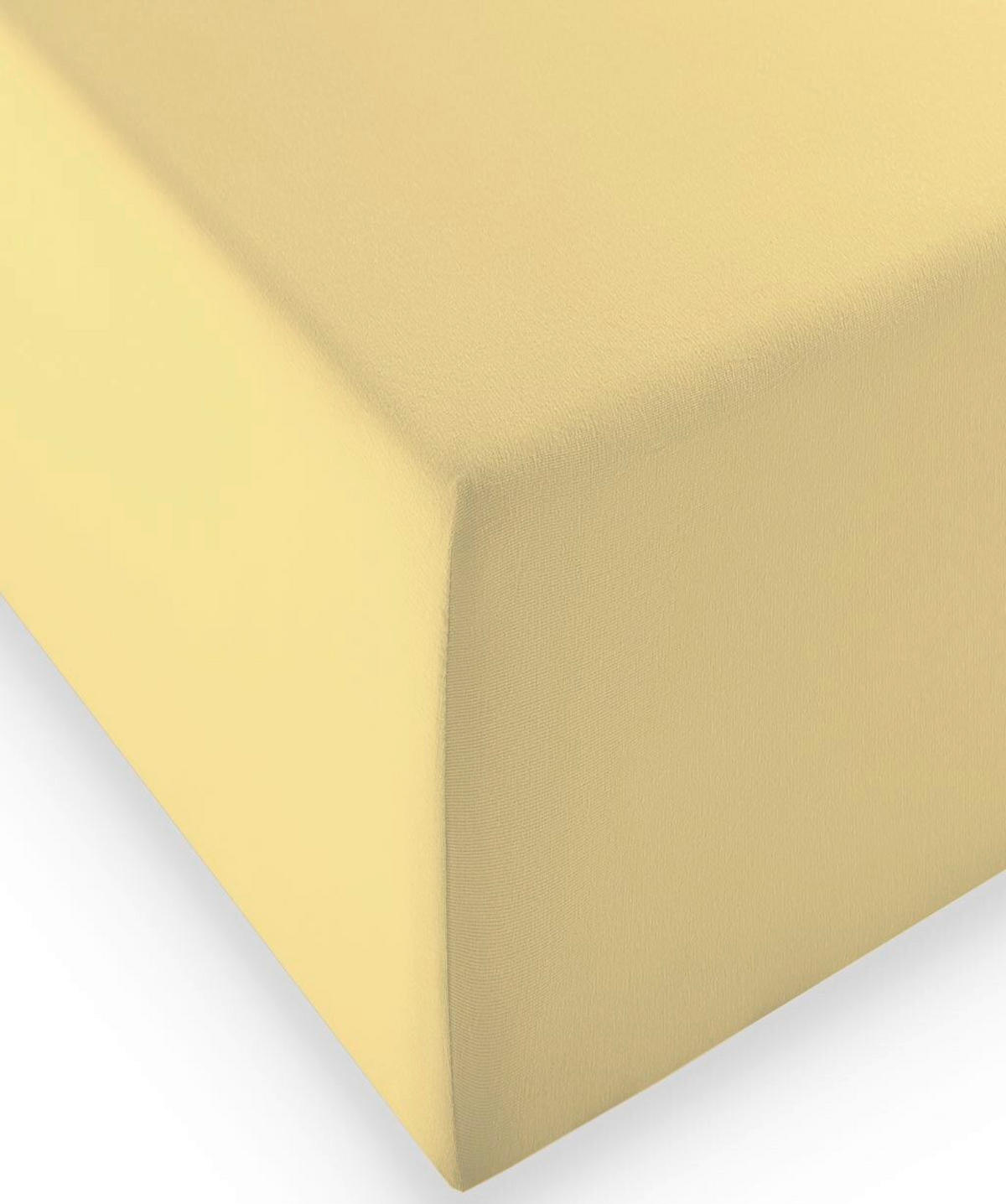 BOXSPRING-FIXLEINTUCH - Gelb, Basics, Textil (90-100/200-210cm) - Fleuresse