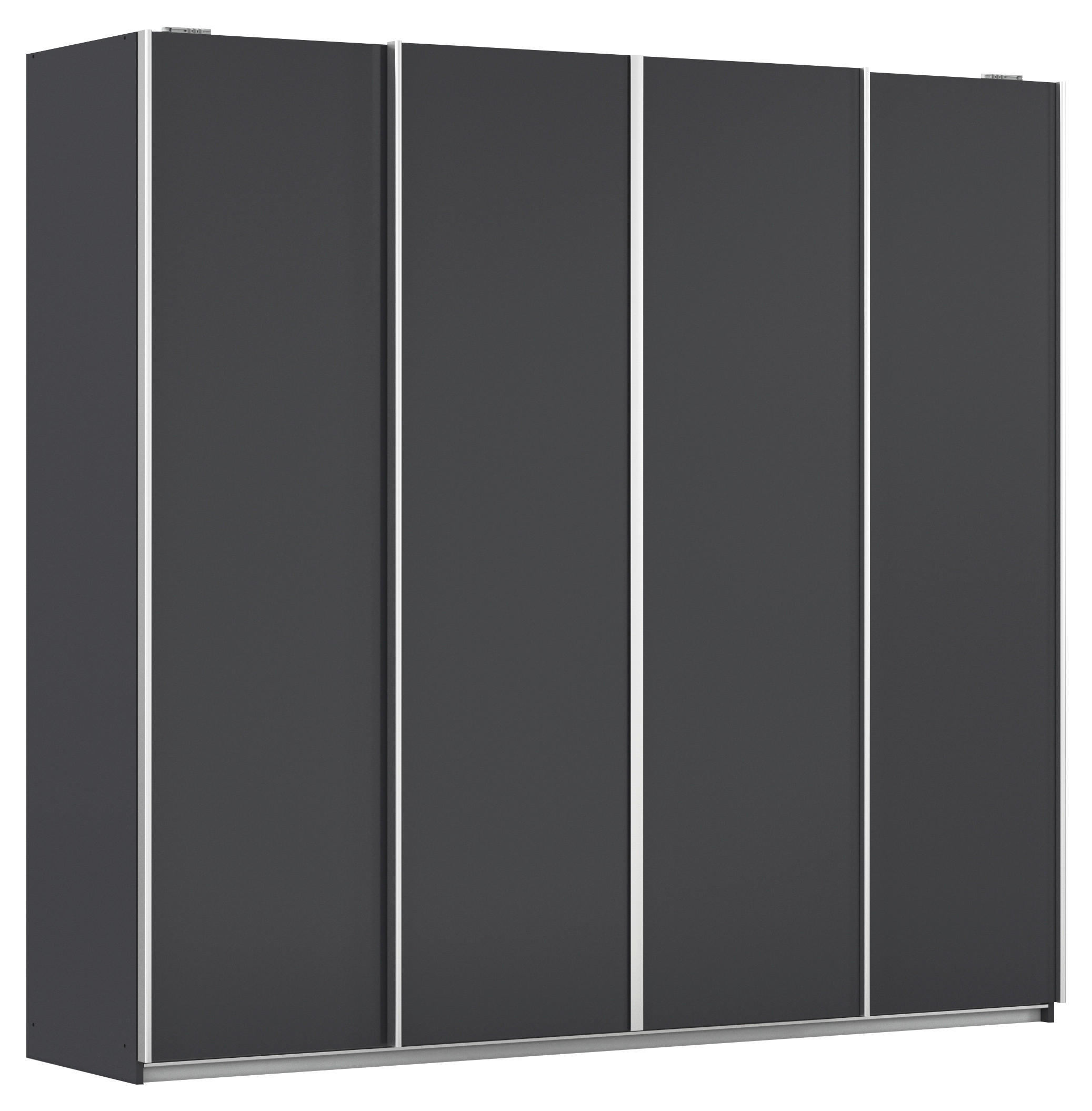 Rauch Möbel Schwebetürenschrank Dunkelgrau 226x211x62 cm