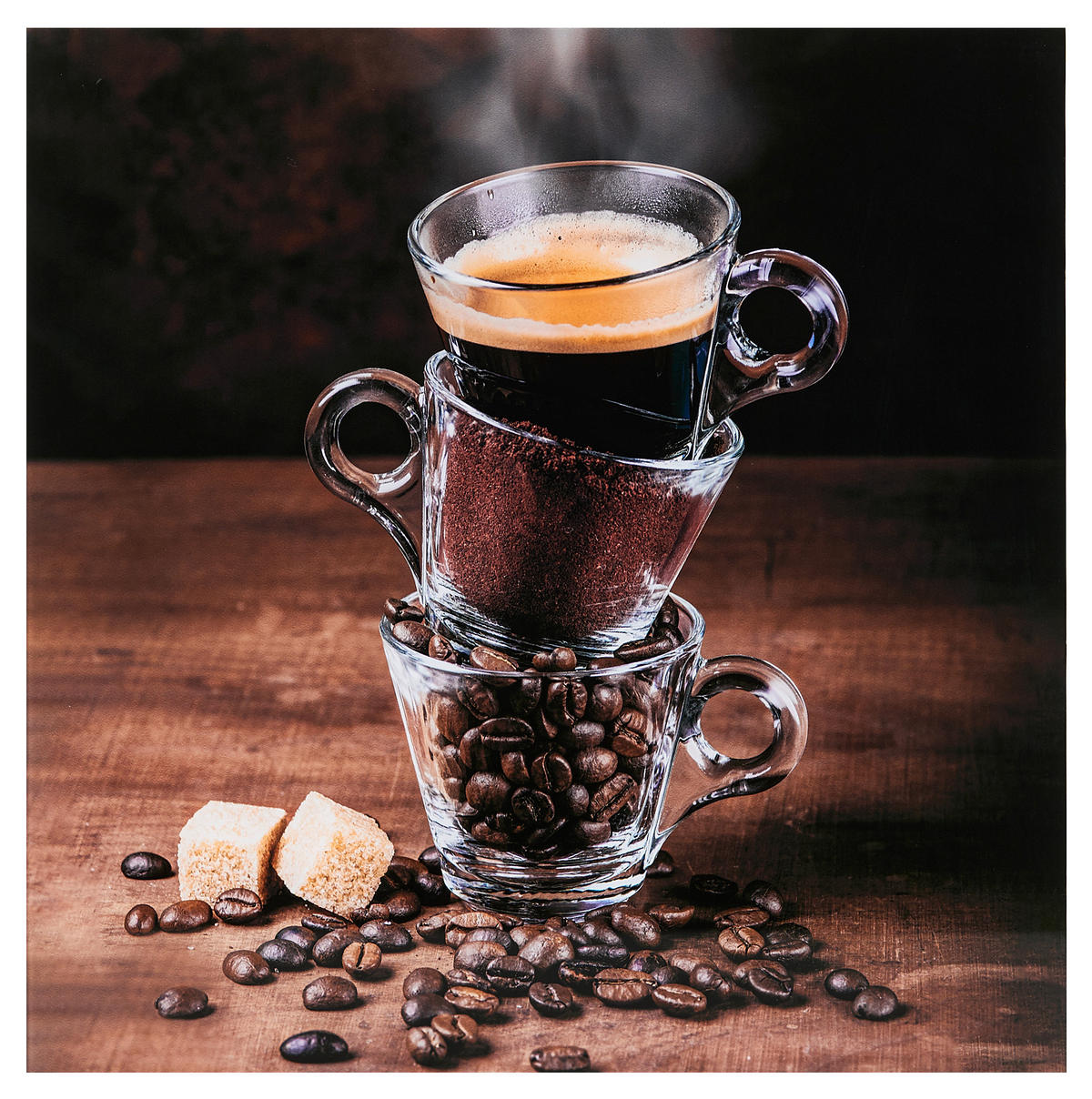 SLIKA NA STAKLU  30/30 cm   - višebojna, Osnovno, staklo (30/30cm) - Monee