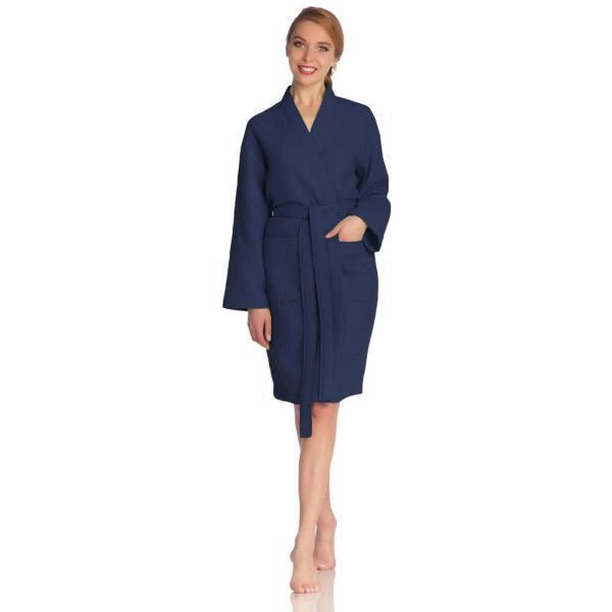 BADEMANTEL L Unisex  - Dunkelblau, Basics, Textil (Lnull) - Vossen