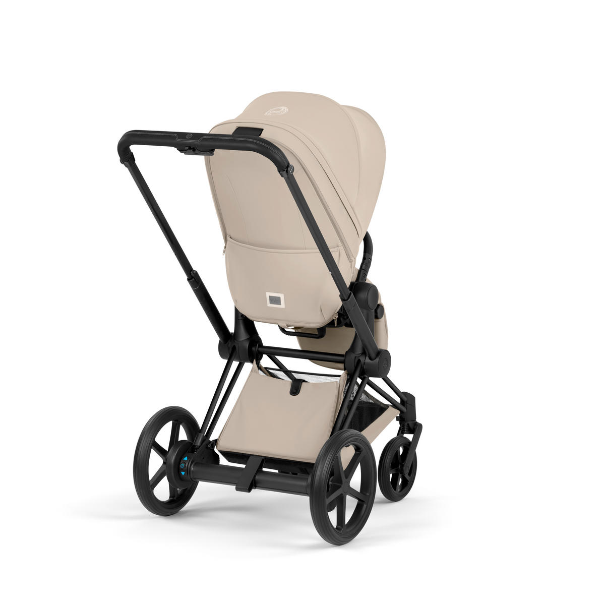 KOMBIKINDERWAGEN  ePRIAM Comfort Matt Black  Cozy Beige  - Beige/Schwarz, Basics, Kunststoff/Textil (84-93,5/60/100-109cm) - cybex PLATINUM