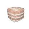 POUF in Creme, Rosa Textil  - Creme/Rosa, Trend, Textil (50/45/50cm) - Kayoom