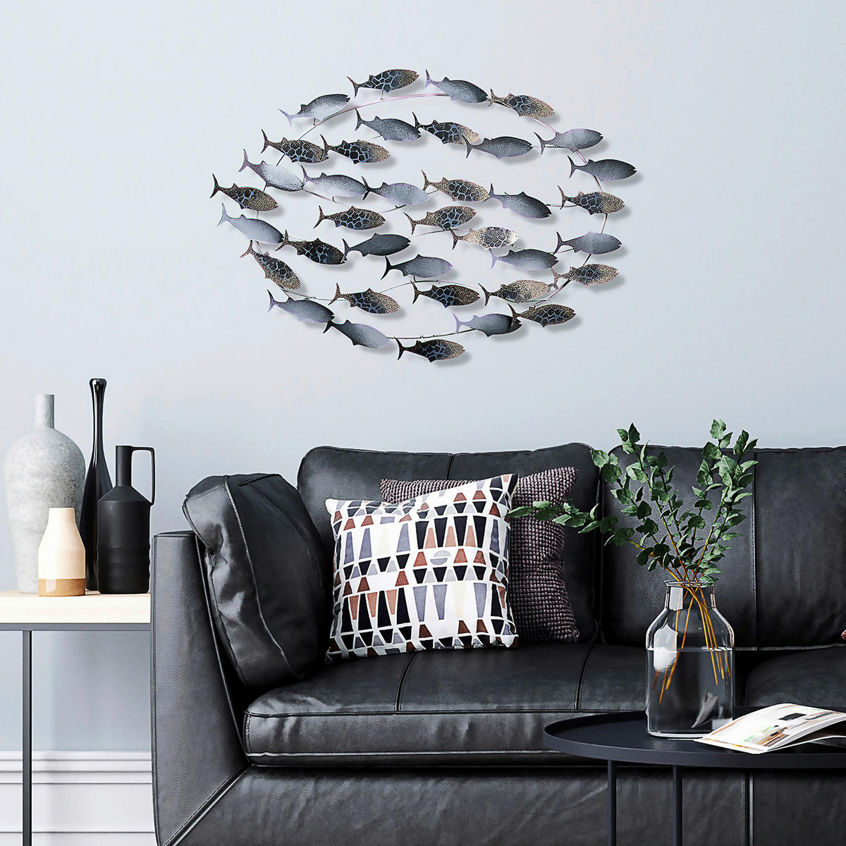 METALLBILD  - Multicolor, Basics, Metall (94/58cm)