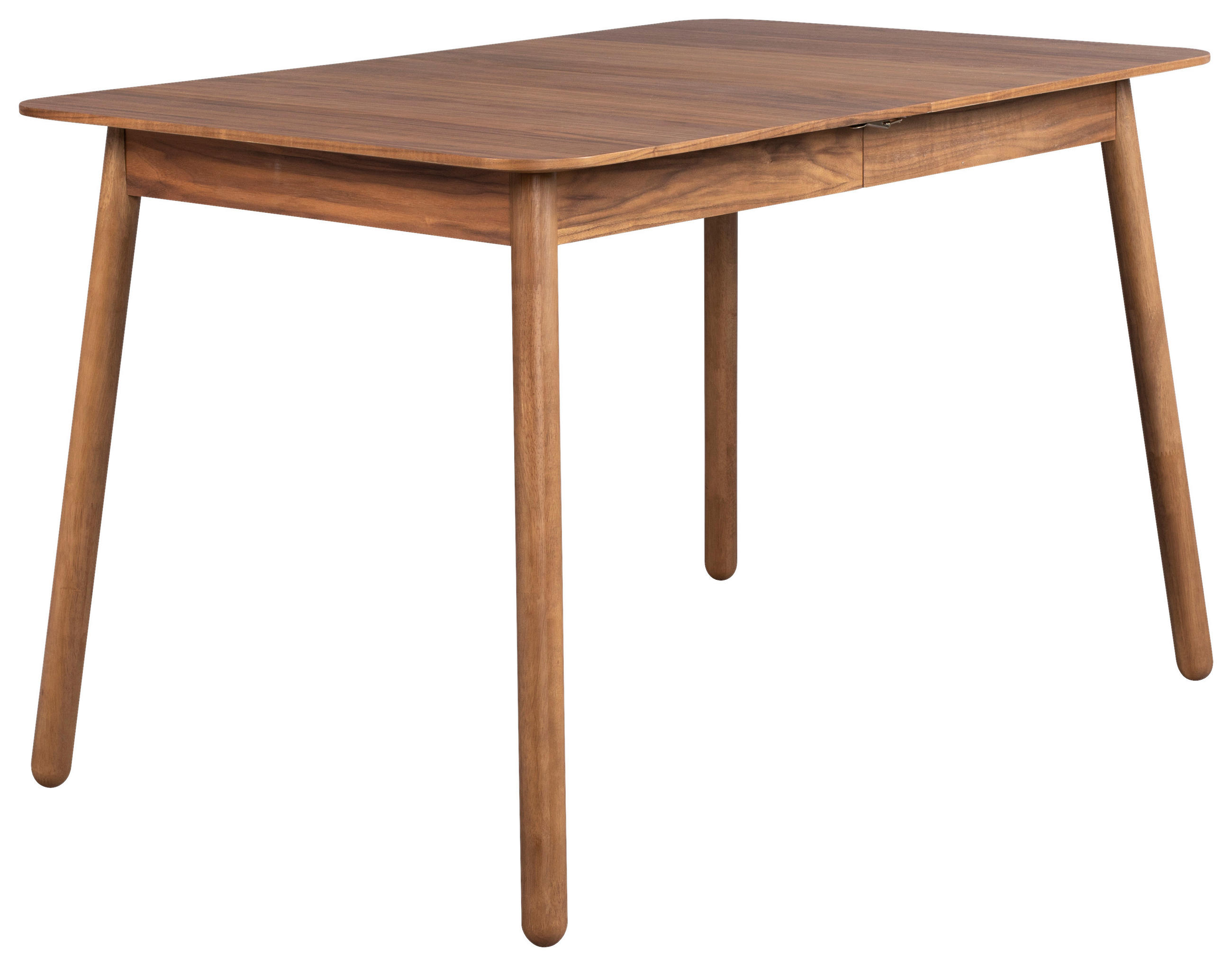 ESSTISCH Walnussfarben rechteckig  ausziehbar  - Walnussfarben, Basics, Holz/Holzwerkstoff (120/80/76cm) - Zuiver