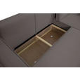 ECKSOFA inkl. Funktionen Anthrazit Cord  - Anthrazit/Schwarz, Design, Textil (267/141cm) - Xora