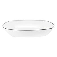 SUPPENTELLER Schwarz, Weiß Porzellan Lido Black Line  - Schwarz/Weiß, Basics, Keramik (21cm) - Seltmann Weiden