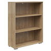 AKTENREGAL Eichefarben  - Eichefarben/Silberfarben, KONVENTIONELL, Holzwerkstoff/Kunststoff (81/110/37cm) - Voleo