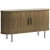 SIDEBOARD  in 140/76/45 cm  - Eiche dunkel/Schwarz, Trend, Holz/Holzwerkstoff (140/76/45cm) - home24
