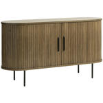 SIDEBOARD Eiche dunkel  140/76/45 cm  - Eiche dunkel/Schwarz, Trend, Holz/Holzwerkstoff (140/76/45cm) - Xora