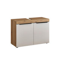WASCHBECKENUNTERSCHRANK 80/56/34 cm  - Eichefarben/Schwarz, Basics, Holzwerkstoff/Kunststoff (80/56/34cm) - MID.YOU