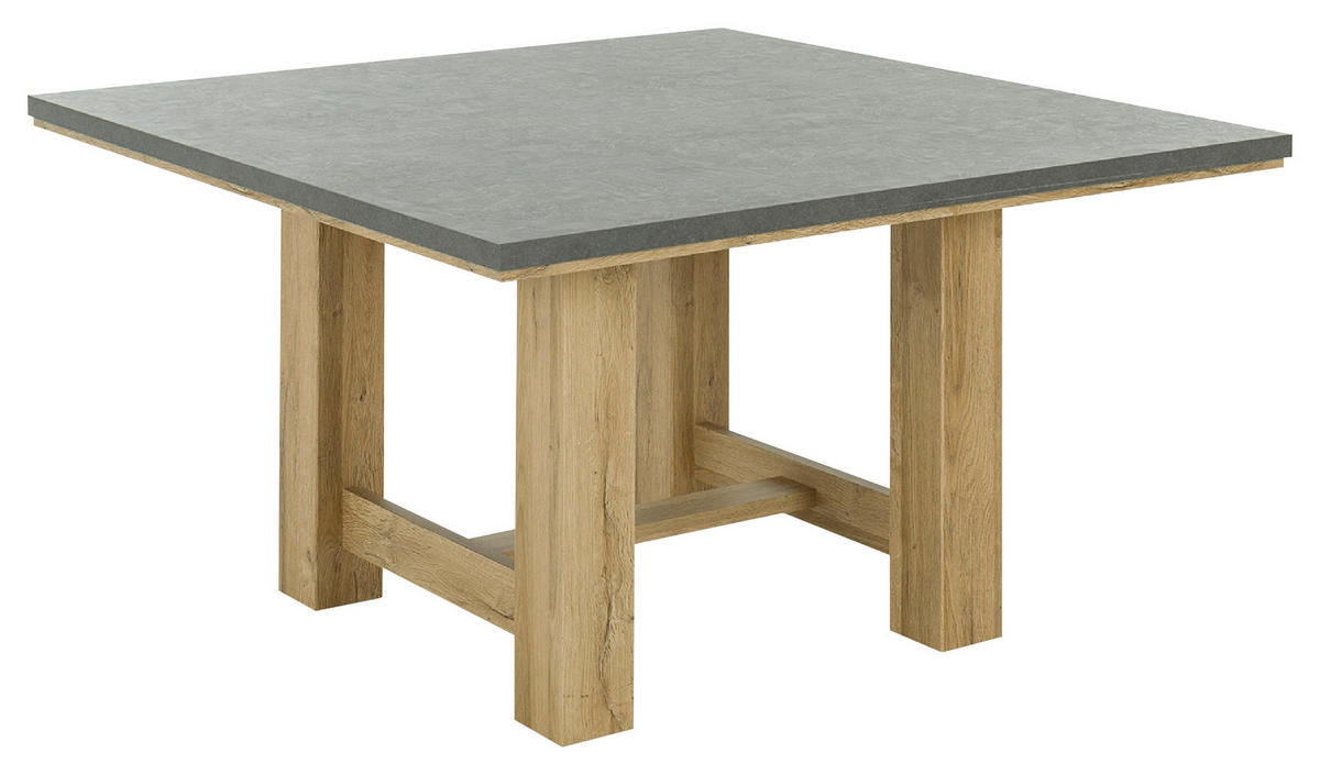 ESSTISCH in Holzwerkstoff 140/140/77 cm  - Eichefarben/Grau, MODERN, Holz/Holzwerkstoff (140/140/77cm) - MID.YOU
