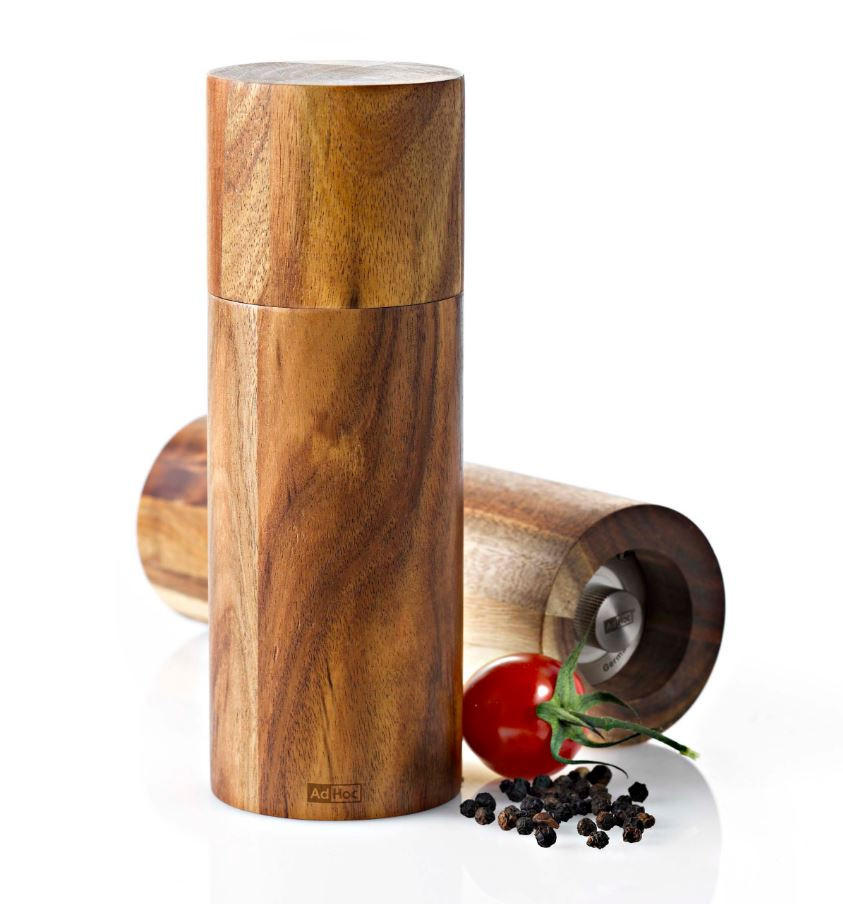 SALZ- ODER PFEFFERMÜHLE ACACIA  - Akaziefarben, Basics, Holz/Keramik (6/17/6cm) - AdHoc