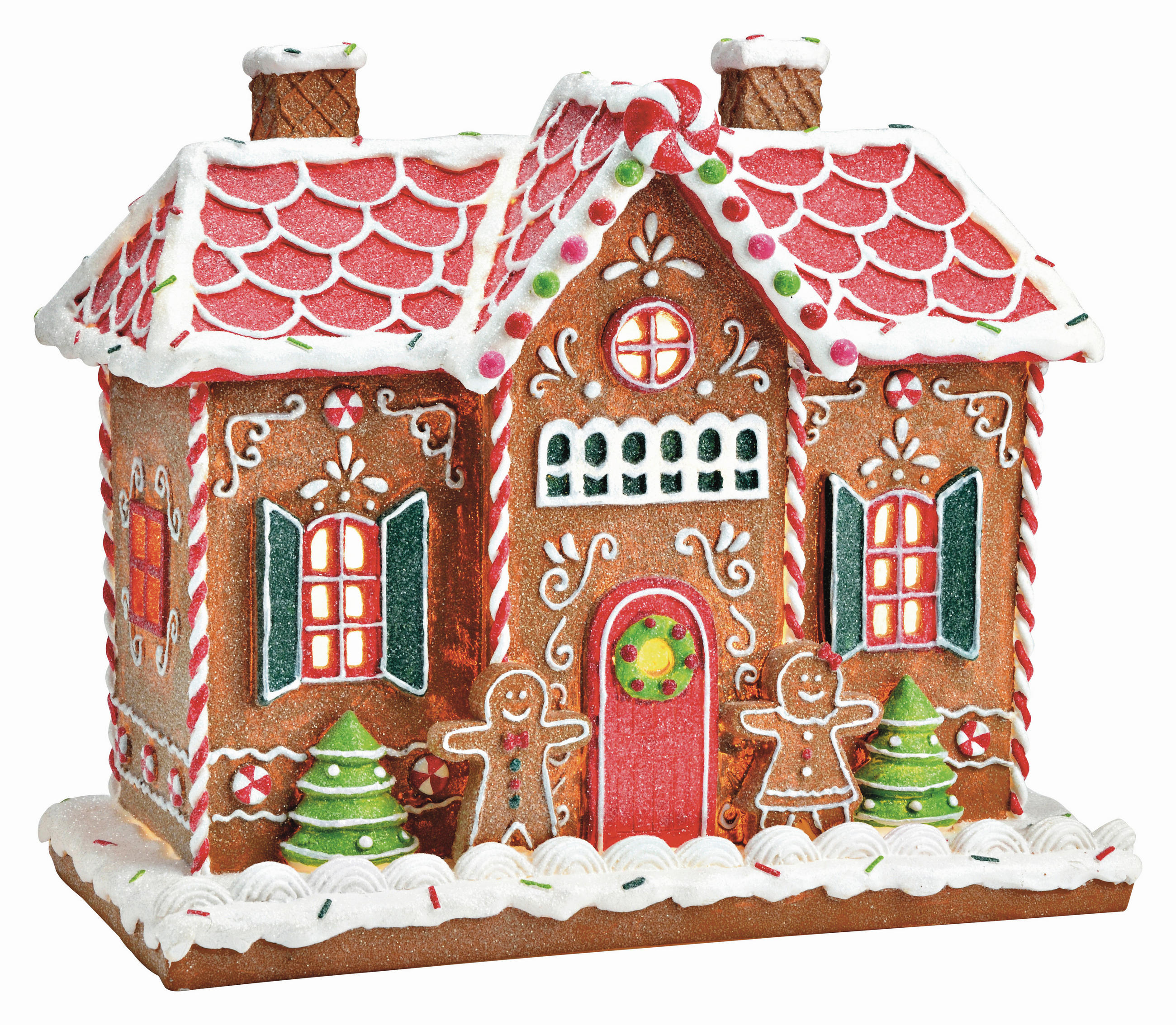 X-Mas Dekohaus Mehrfarbig 30.5x16.5x26.5 cm