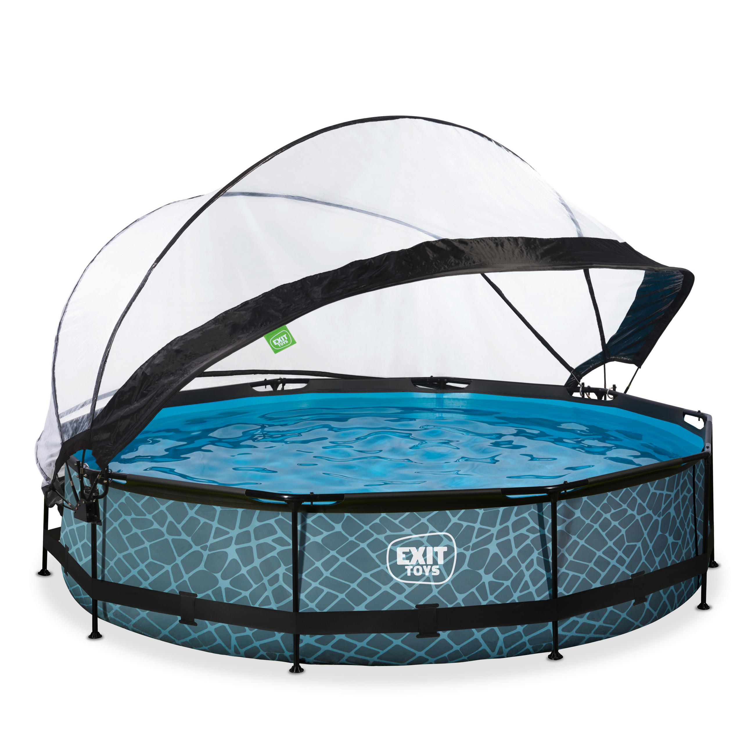 POOL SET 360/76 cm  - grå, Klassisk, plast (360/76cm) - EXIT Toys