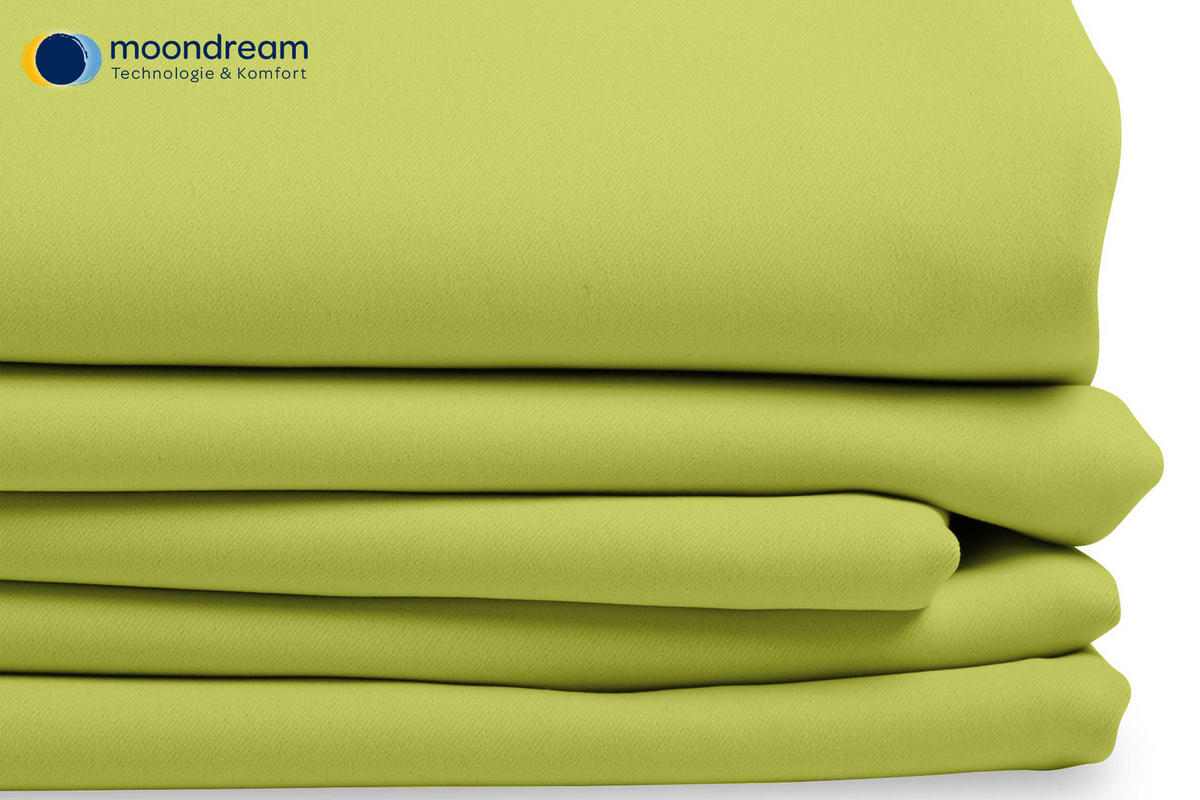 VERDUNKELUNGSVORHANG - Grün, Design, Textil (145/260cm)