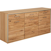SIDEBOARD 184/89/45 cm  in Eichefarben  - Eichefarben, Konventionell, Holz/Metall (184/89/45cm) - MID.YOU