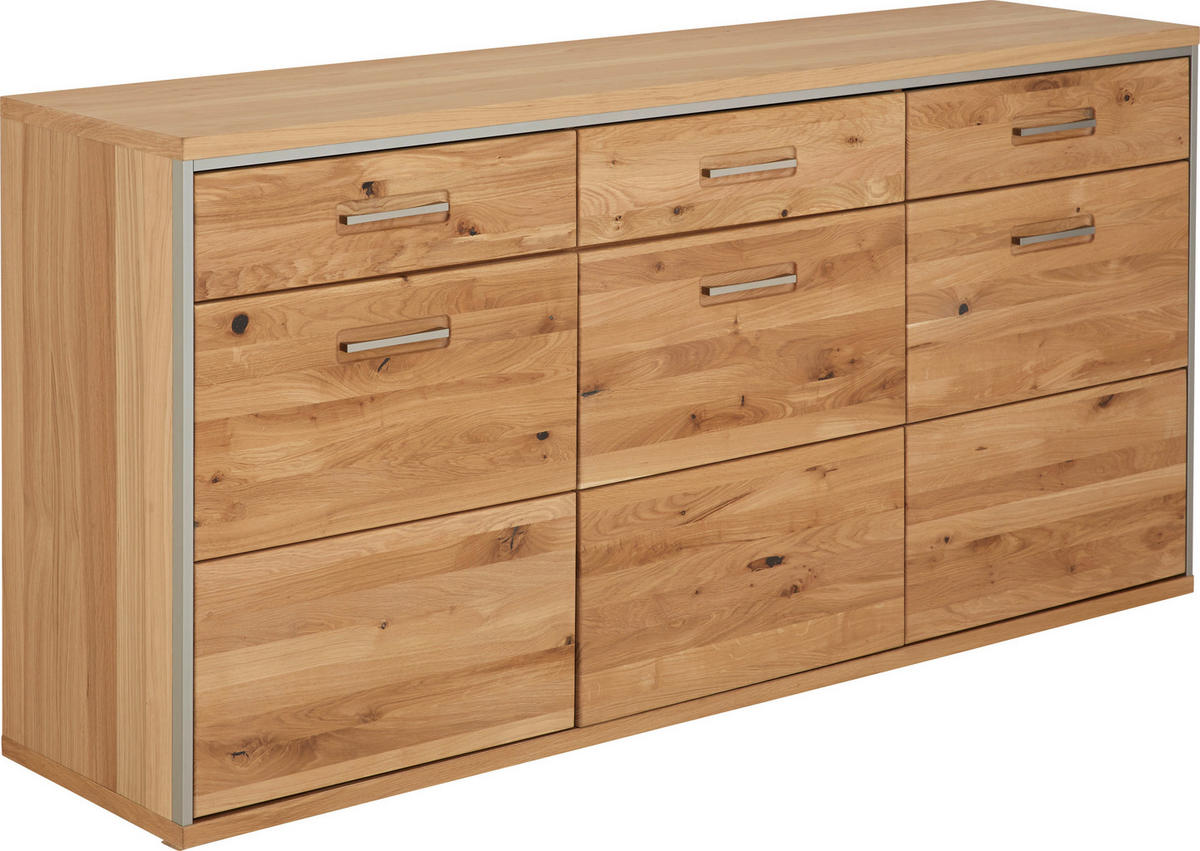 SIDEBOARD 184/89/45 cm  in Eichefarben  - Eichefarben, Konventionell, Holz/Metall (184/89/45cm) - MID.YOU