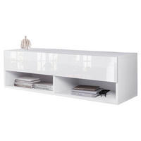 LOWBOARD A100  in 100/30/31 cm  - Weiß Hochglanz/Weiß, LIFESTYLE, Holzwerkstoff/Kunststoff (100/30/31cm) - P & B