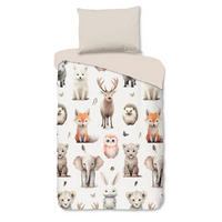KINDERBETTWÄSCHE 140/200 cm  - Sandfarben/Creme, Basics, Textil (140/200cm)