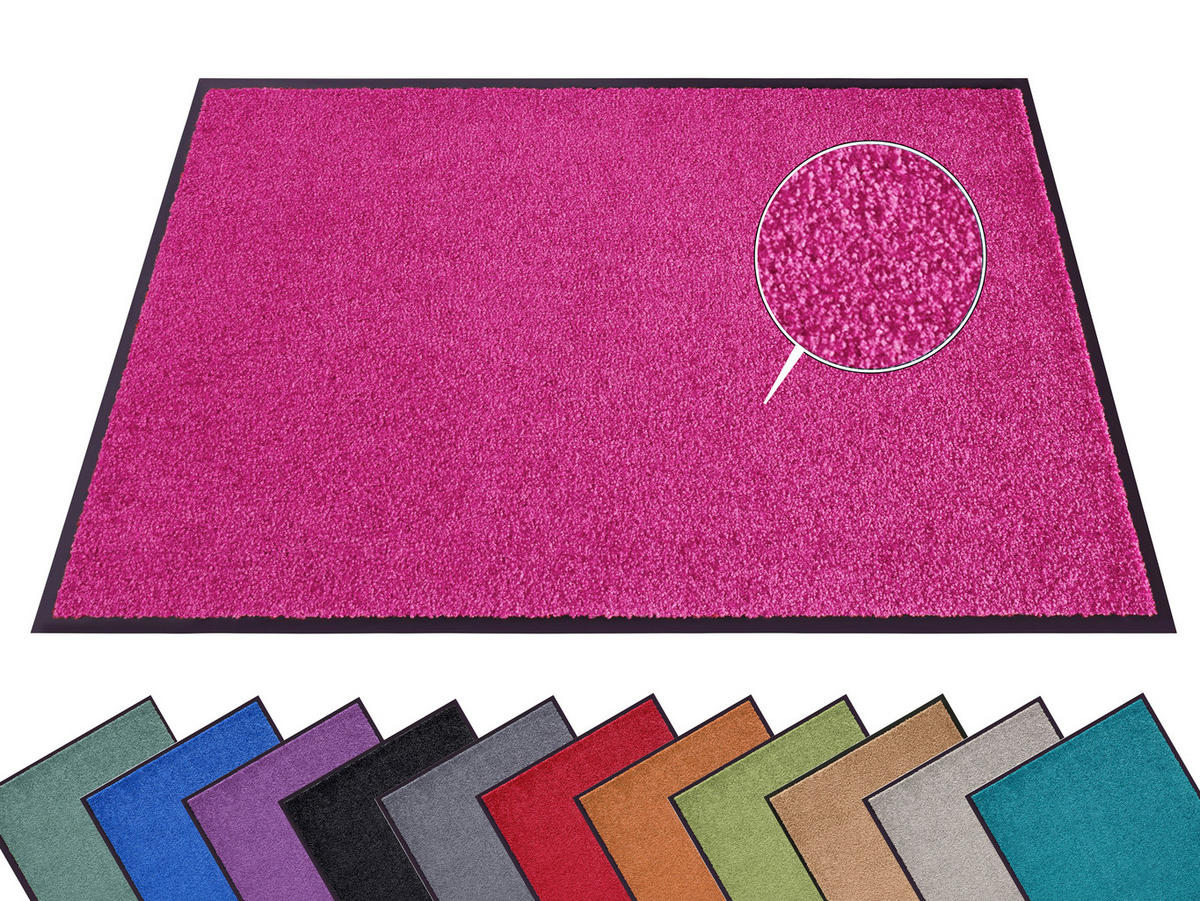 SCHMUTZFANGMATTE  60/180 cm  Pink  - Pink, Basics, Kunststoff/Textil (60/180cm) - Hanse Home