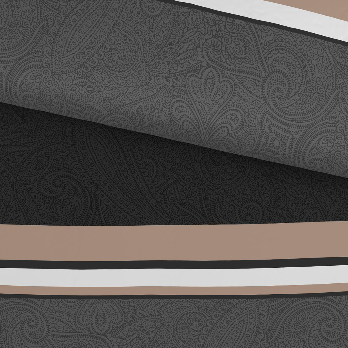 Lenjerie De Pat 200/220 cm  - gri, Konventionell, textil (200/220cm) - Novel