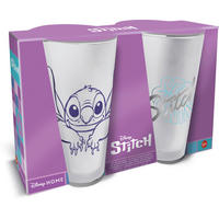 GLÄSERSET Stitch  2-teilig  - Transparent, Basics, Glas (22,6/9/16cm) - Disney