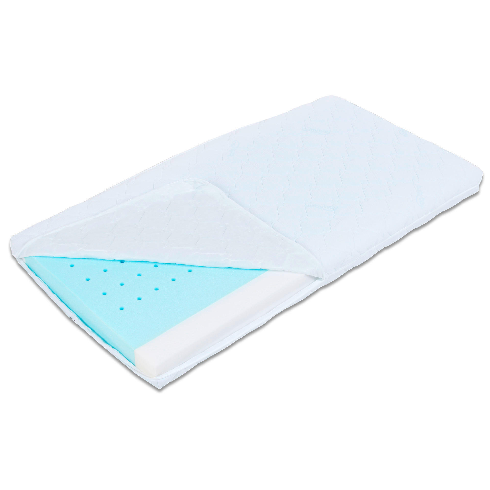 KINDERMATRATZE babybay  140/70 cm    - Weiß, Basics, Textil (140/70cm) - Babybay