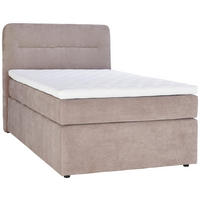 BOXSPRINGBETT 140/200 cm  in Grau  - Schwarz/Grau, Konventionell, Kunststoff/Textil (140/200cm) - Moderano