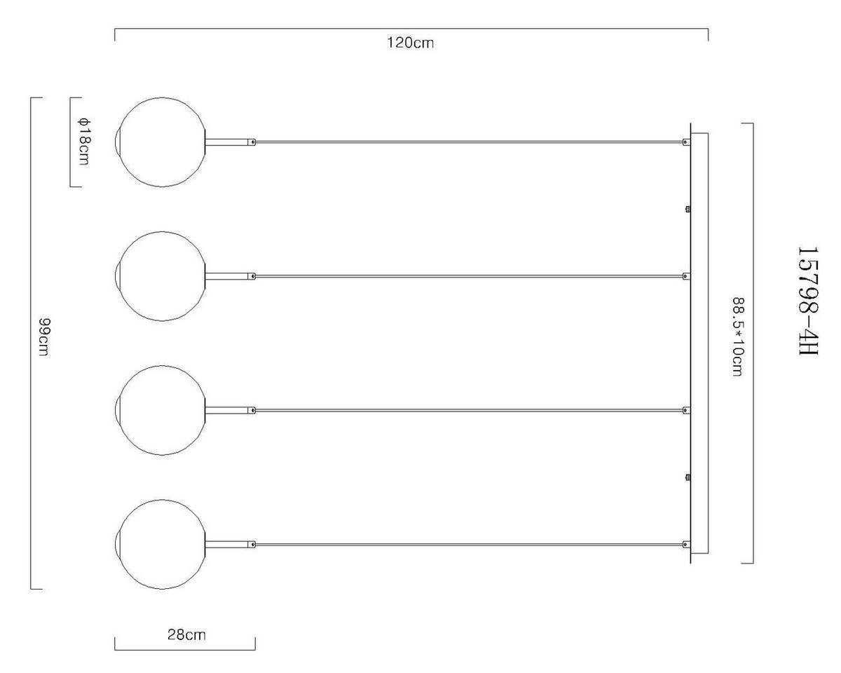 LED-HÄNGELEUCHTE LACY 100/18/120 cm   - Schwarz/Weiß, KONVENTIONELL, Glas/Kunststoff (100/18/120cm) - Globo