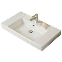 WASCHBECKEN 80/9/45 cm  - Weiß, Basics, Keramik (80/9/45cm) - Xora