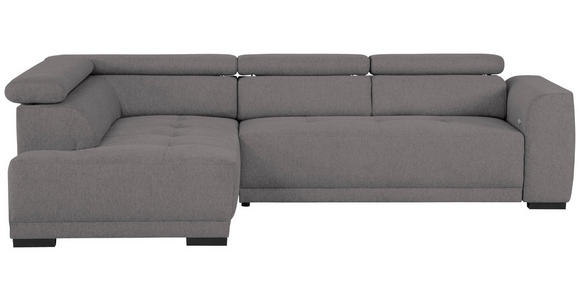 ECKSOFA Ottomane links, Eckteil  Anthrazit Struktur  - Anthrazit/Schwarz, Design, Kunststoff/Textil (205/284cm) - Xora