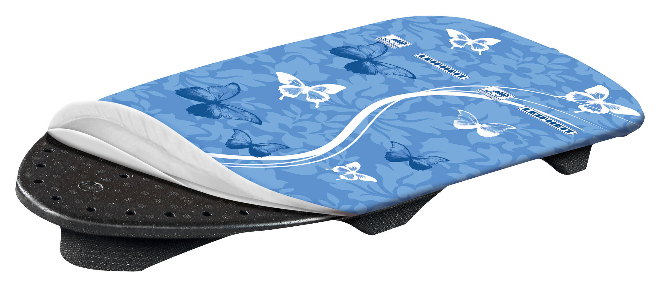 Tischbügelbrett LBH:   - Blau/Weiß, MODERN, Textil (73/30/7,5cm) - Leifheit