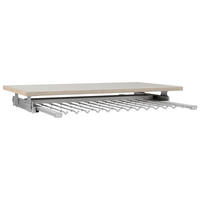 HOSENHALTER 88/10/51 cm Edelstahlfarben  - Edelstahlfarben, Holzwerkstoff/Metall (88/10/51cm) - home24